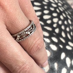 Sterling silver and Diamond ring